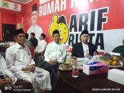 KH Wahib Mahfudz Dukung Pasangan Arif-Rista, Pimpin Doa Deklarasi
