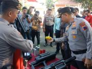 Simulasi Kerusuhan Pilkada Jepara, Dalmas Sigap Hadapi Perusuh