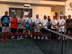 Tim Tenis USM dan PT PPSD Jalan Tol Semarang-Demak Tanding Persahabatan