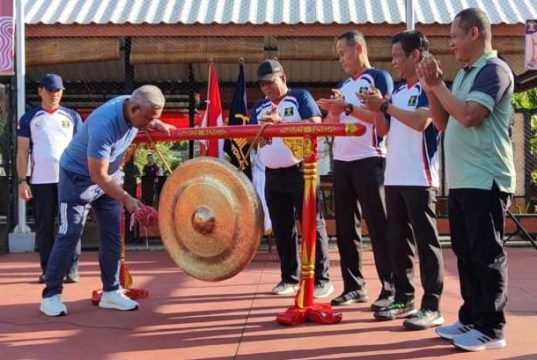 Kanwil Kemenkumham Jawa Tengah Gelar Pertandingan Tenis Lapangan Pengayoman
