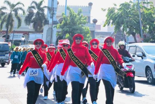 Gerak Jalan dalam Rangka Tujuhbelasan di Kudus Berlangsung Meriah