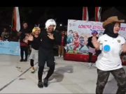 Lomba Senam Maumere Peringatan Kemerdekaan, Bapak-Bapak Pakai Kostum Dora The Explorer