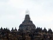 BRIN Rekomendasikan Pemasangan Chattra Stupa Induk Candi Borobudur Dibatalkan chattra