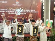 Pengundian Nomor Urut Pilkada Kudus, Sam’ani-Bellinda Nomor 1, Hartopo-Wahib Nomor 2