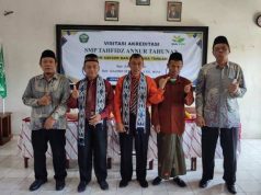 SMP Tahfidz Annur Mangunan Sambut Tim Badan Akreditasi Nasional