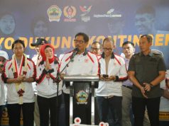 Nana Sudjana Sambut Kedatangan Atlet Jateng yang Pulang Bawa 260 Medali