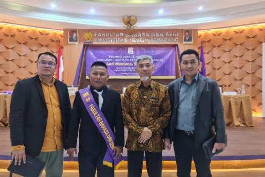 Dosen FKIP Unissula Andi Maulana Raih Gelar Doktor