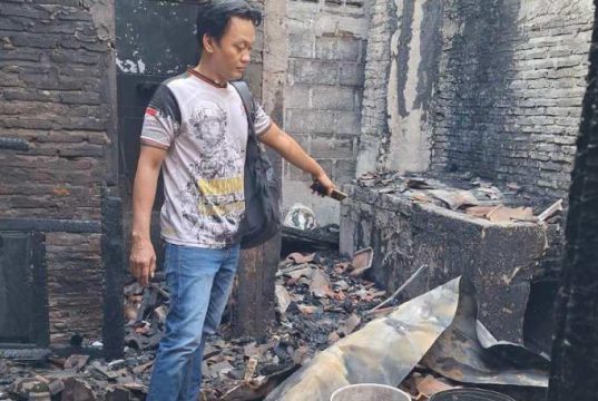 Rumah Berbahan Kayu Jati Milik Penjual Tahu Goreng di Purwodadi Ludes Terbakar