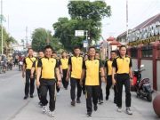 Senam Sehat Bersama Kapolres Grobogan dan Jajaran Bersama Anggota Bhayangkari