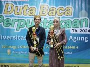 Abdul Ghofur dan Pingqi Meila Duta Baca Unissula 2024
