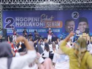 Ribuan Warga Kudus Antusias Ikuti Senam Massal Bolone Mas Luthfi