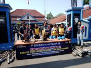 Jelang Pilkada 2024 Polres Blora Musnahkan Ratusan Knalpot Brong