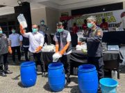 Polda Jateng Musnahkan 31,75 Kilogram Sabu dan Ribuan Ekstasi Dalam Waktu Setengah Jam