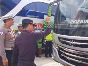Satlantas Bersama Dishub Kota Tegal Cek Kesehatan Pengemudi dan Kelaikan Kendaraan Umum