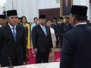 Prabowo Lantik 56 Wakil Menteri dan Sekretaris Kabinet Teddy Indra Wijaya
