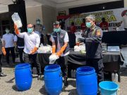 Ditresnarkoba Polda Jateng Musnahkan 31,75 Kg Sabu, Padukan Larutan Asam Sulfat dan Air