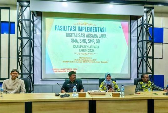 57 Guru Ikut Fasilitasi Digitalisasi Aksara Jawa, Mudahkan Peserta Didik Belajar
