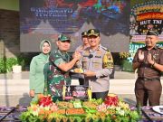 Perkuat Sinergitas, Polres Beri Kejutan Kodim 0719/Jepara di HUT TNI Ke-79