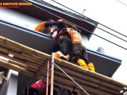 Waduh, Pekerja Bangunan Kesetrum Listrik di Lantai Atas