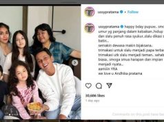 Andhika Pratama Ulang Tahun Ussy Beri Kado Jam Tangan Mewah Impiannya