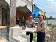 Satlantas Polres Grobogan Bantu Bata Ringan untuk Bangun Musala Al Hidayah Bhayangkara
