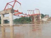 Proyek Jembatan Bengawan Solo di Sragen Melengkung Nyaris Runtuh, Diterjang Banjir