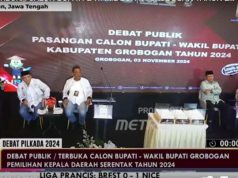 Debat Publik Pilkada Grobogan, Pasangan Bambang-Catur Keberatan Penyampaian Visi-Misi Hanya 2 Menit