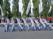 Lomba Gerak Jalan Indah dan Variasi Pelajar Blora Hiasi Hari Jadi Ke-275
