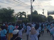 Ribuan Peserta ikuti Senam Massal Deklarasi Pemenangan 02 di Pedurungan