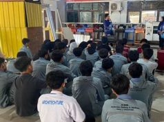 Pelatihan Perakitan Pondasi Footplate di SMKN 3