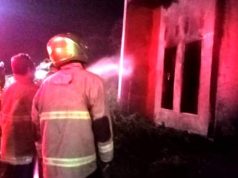 Musibah Kebakaran Rumah di Dekat Pompa Bensin