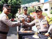 Sertijab Kapolsek dan Kenaikan Pangkat Pengabdian