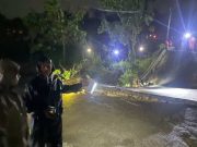 Jembatan Mondokan Ambrol Fondasi Disapu Banjir, Akses Gondang – Sambirejo Terganggu