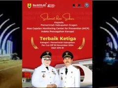 Pemkab Sragen Raih Peringkat Terbaik Ketiga Penilaian KPK RI, Skor Nyaris Sempurna