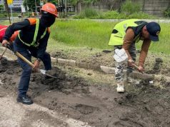 Organda Khusus Pelabuhan Tanjung Emas Bersihkan Lumpur di Arteri Yos Sudarso