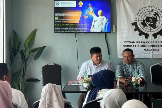 Dosen USM Beri Pemahaman Hukum ke Pekerja Migran Indonesia di Malaysia
