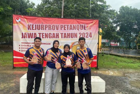 Jepara Juara Umum Kejurprov Petanque Jateng, ini Hasil Lengkapnya
