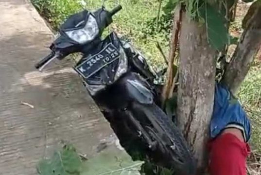 Tiga Bocil di Jepara Alami Kecelakaan Akibat Ngebut, Salah Satunya Nyangkut di Pohon