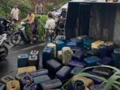 Truk Bermuatan Ribuan Liter Solar Terguling, Dugaan Adanya Mafia BBM di Jepara Semakin Kuat