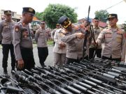 Kapolres Kebumen Cek Senjata Api dan Kendaraan Dinas