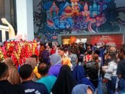 Pertunjukan Barongsai di Toko Swalayan Meriahkan Tahun Baru Imlek di Salatiga