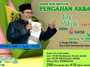 Peringati Isra Mikraj, Masjid Jami’ Alqodar Sendangmulyo Gelar Pengajian Akbar