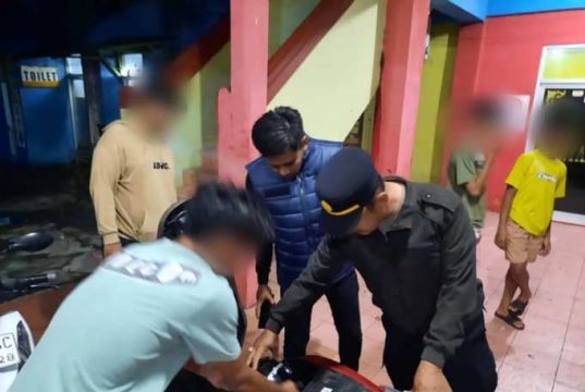 Asyik Pesta Arak di Kos, Sejumlah Muda-mudi Terjaring Razia Polres Jepara