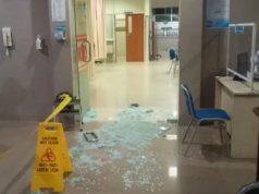 Persipur Kalah Lawan Persebi, Suporter Ngamuk Rusak Pintu Kaca RS Panti Rahayu