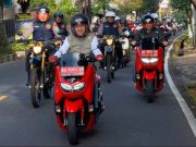 Peringati HPN, Wartawan Wonosobo Touring Bersama Bupati dan Forkompimda