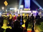 Usai Pelantikan, Wali Kota dan Wakil Wali Kota Salatiga Robby-Nina Resmikan Jam Digital Tugu Tamansari Salatiga
