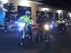 Kapolres dan Dandim Patroli Wilayah Kebumen Naik Roda Dua