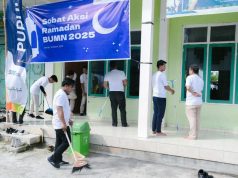 Pupuk Indonesia Gelar Bakti Sosial, Sobat Aksi Ramadan Bersih-bersih Ponpes