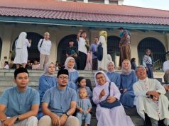 Kala Pemuka Lintas Agama Sambangi Warga Muslim usai Salat Id di Masjid Agung Jawa Tengah
