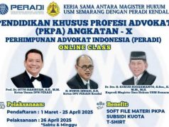 Magister Hukum USM-DPC Peradi Kendal Selenggarakan PKPA